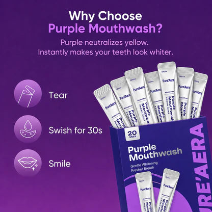 Claremont Purple Bright Smile Mouthwash