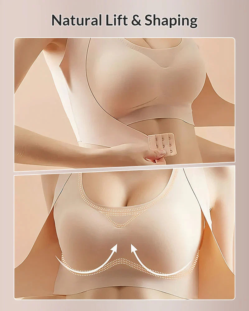 Clare Cross Back Front Closure Wireless Posture Bra