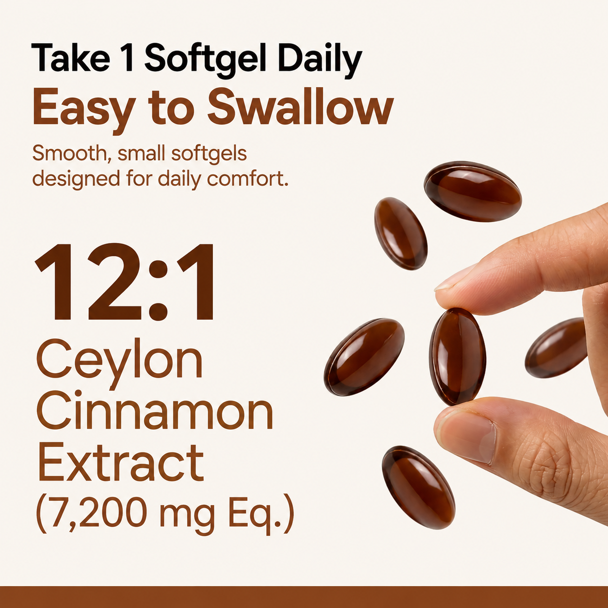Clare Ceylon Cinnamon 7200mg equivalent with MCT Oil