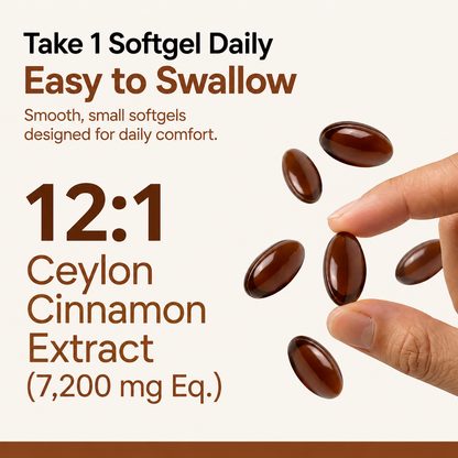 Clare Ceylon Cinnamon 7200mg equivalent with MCT Oil