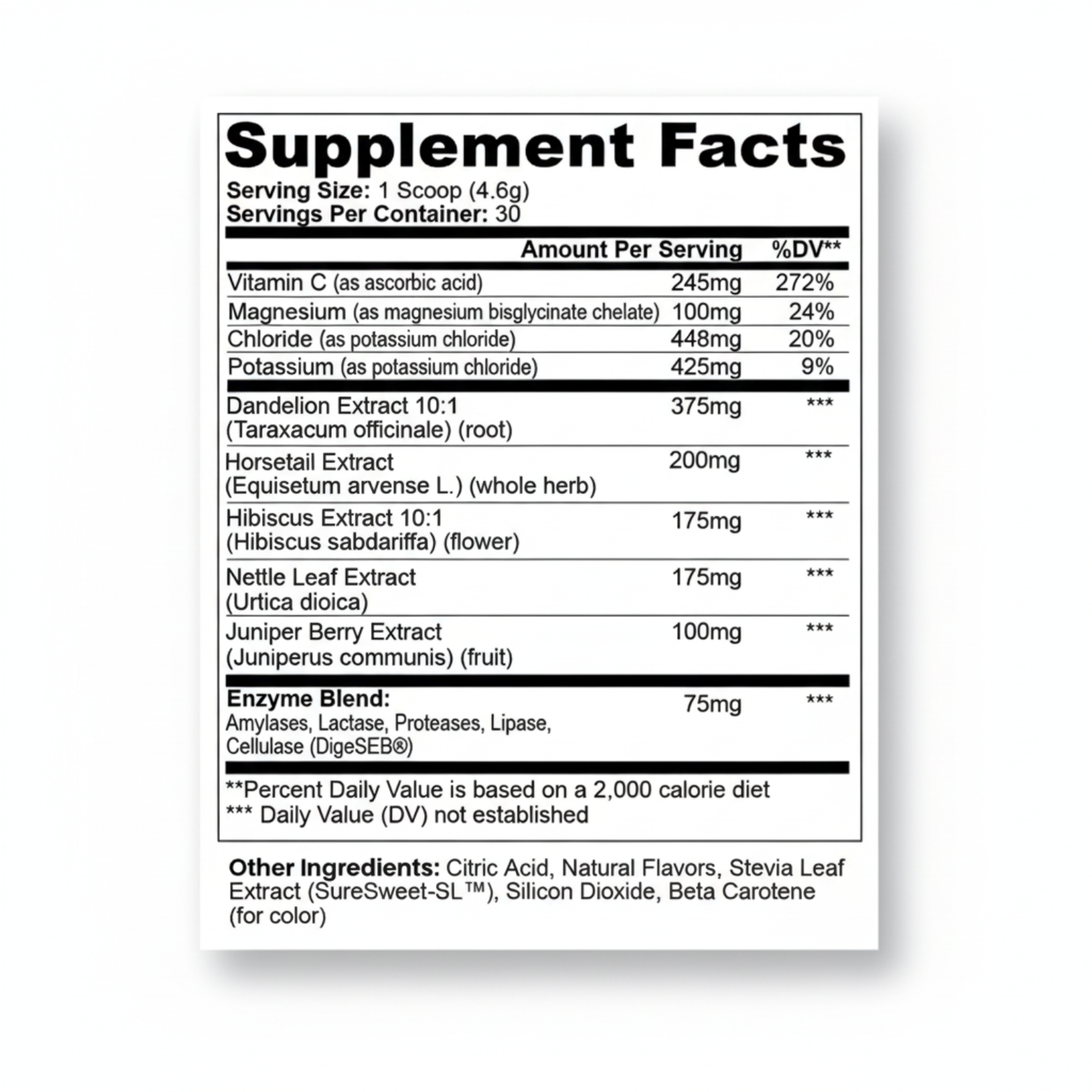DeBloat Electrolyte Hydration Formula