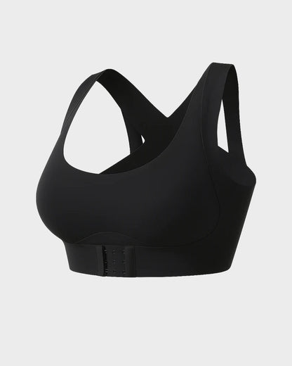 Clare Cross Back Front Closure Wireless Posture Bra