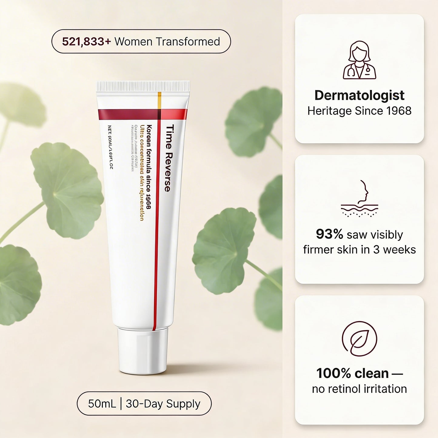 Claremont Korean Time Reverse Cream