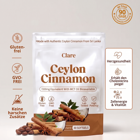 Clare Ceylon-Zimt 7.200 mg mit MCT-Öl