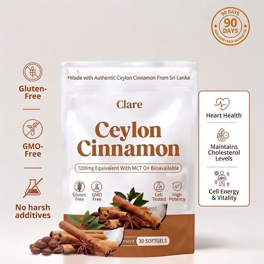 Clare Ceylon Cinnamon 7200mg equivalent with MCT Oil