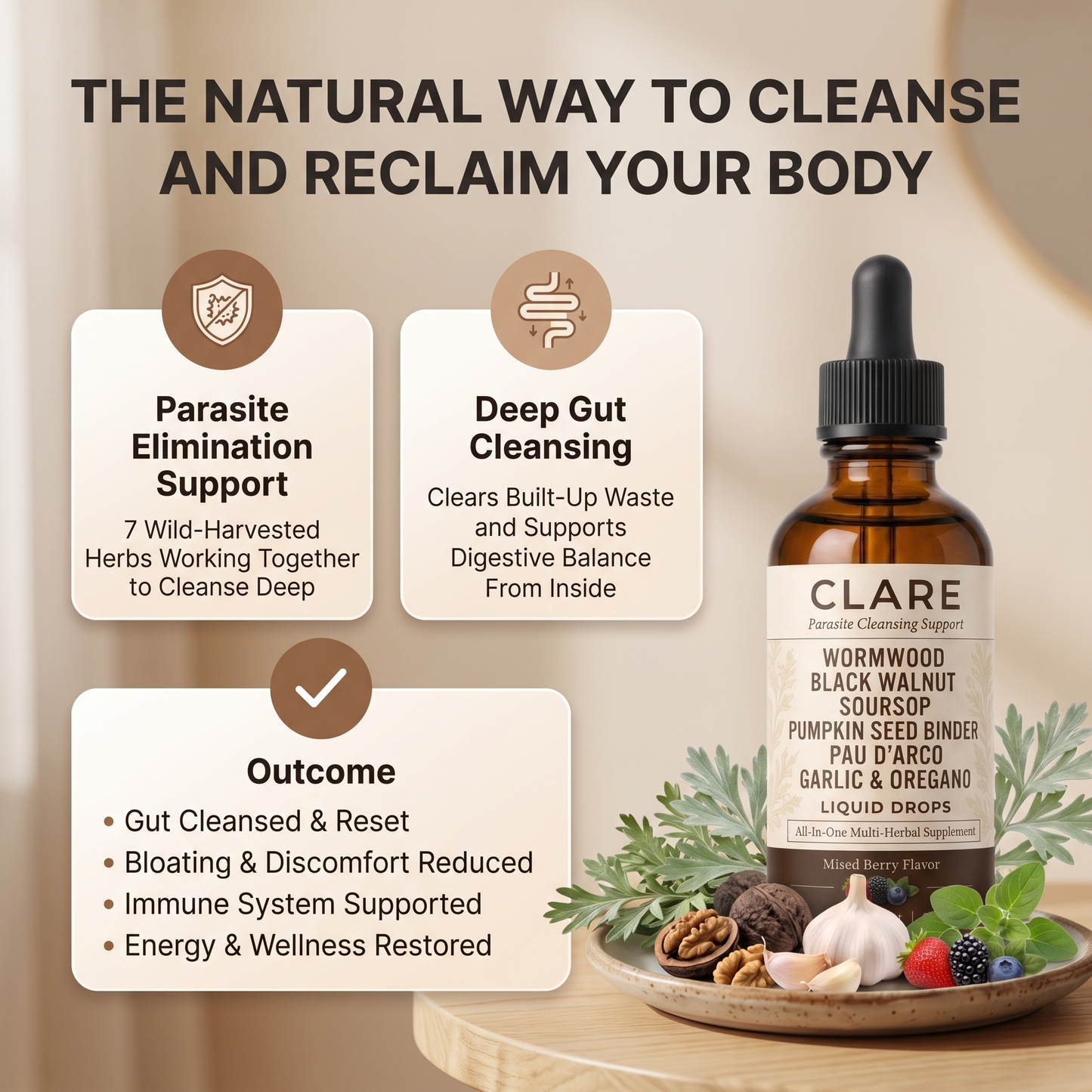 Wild-Harvested Wormwood Herbal Drops