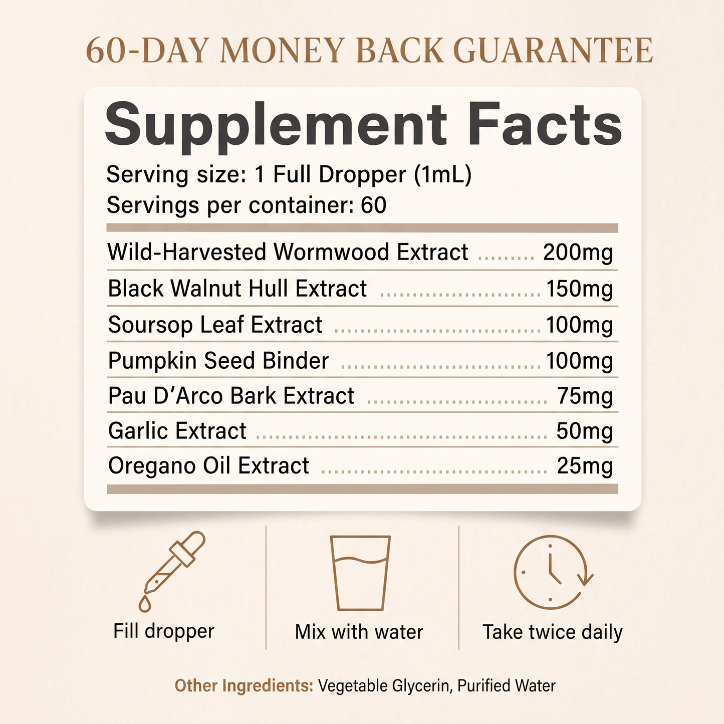 Wild-Harvested Wormwood Herbal Drops