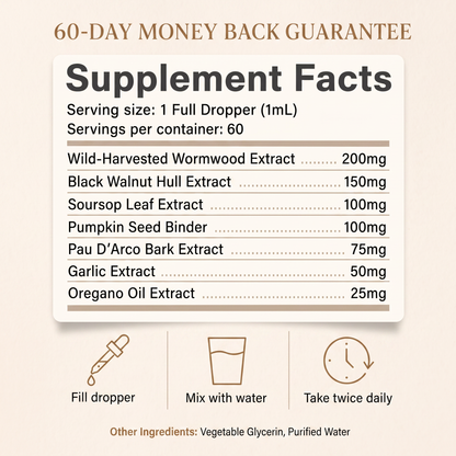 Wild-Harvested Wormwood Herbal Drops